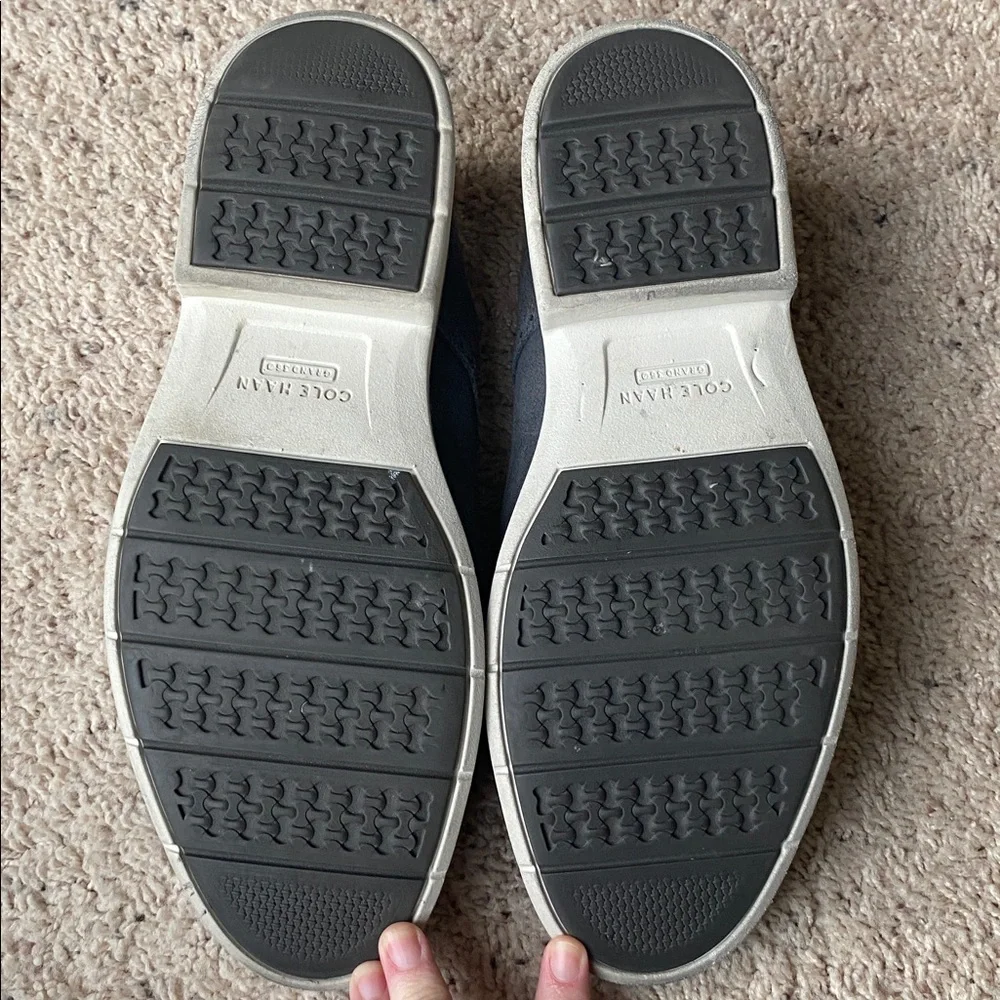 Cole Haan gray suede oxfords